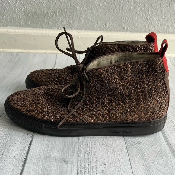 RARE Del Toro Brown Woven Chukka Sneaker Size 11 - Picture 3 of 7